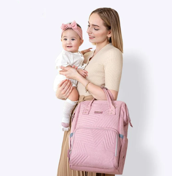 Waterproof Diaper Bag Backpack with USB Port & Stroller Straps | Multi-Compartment Organizer
